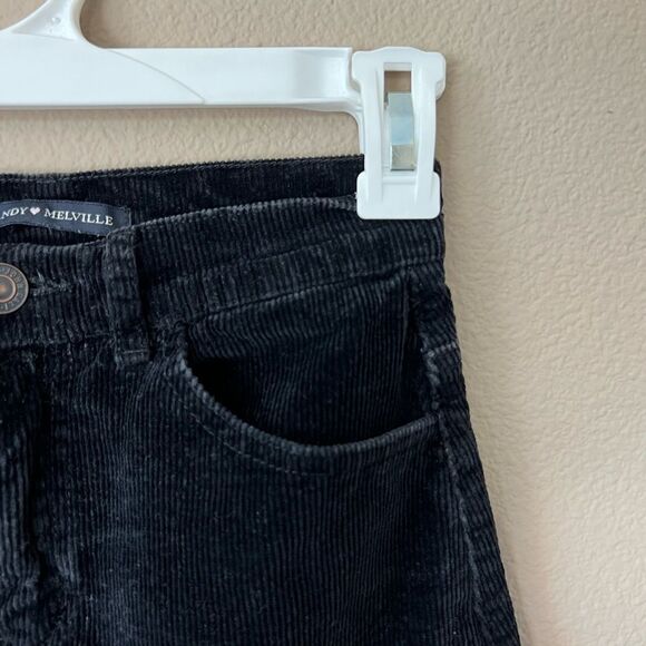 Brandy Melville Black Corduroy Mini Skirt - Picture 2 of 6